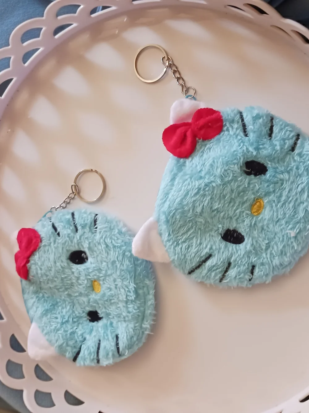 Plush Hello Kitty Keychain